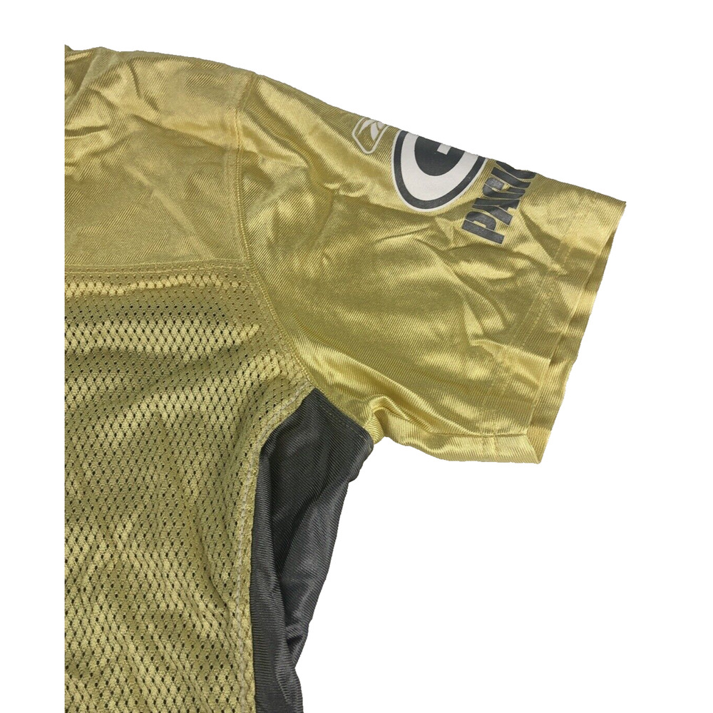 NFL Green Bay Packers Reebok Brett Favre‎ Womens XL Canola Sparkled Jersey Vtg - Picture 8 of 16